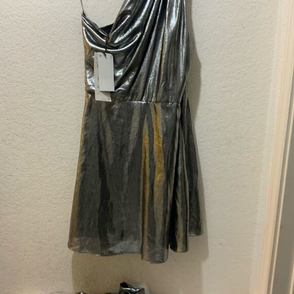 NWT Zara Limited edition asymmetrical dress into the night size M - Picture 6 of 11